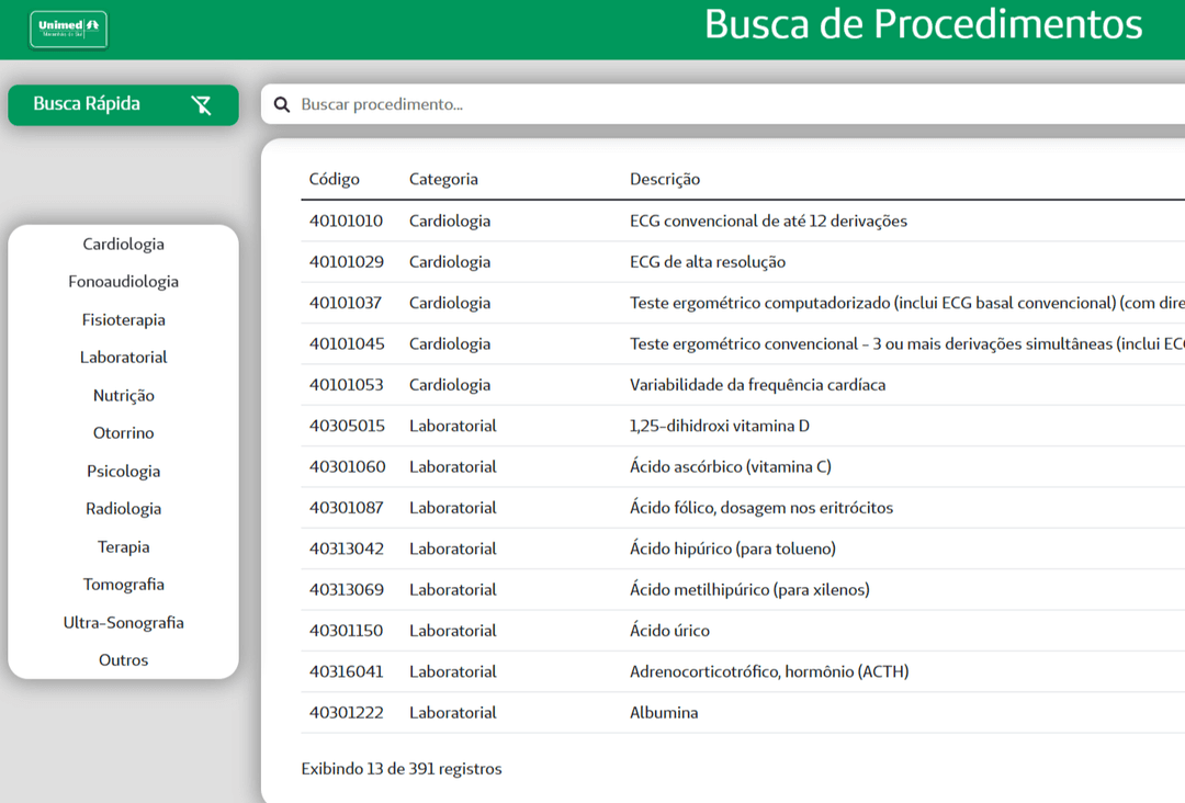 Thumbnail do projeto Procedimentos
